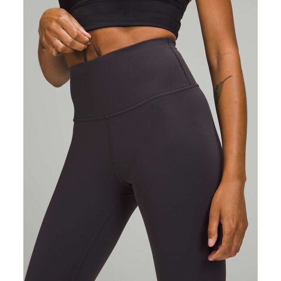 Lululemon Wunder Train High-Rise Crop tights 23 Size 12 Black Granite NWT - Picture 4 of 4
